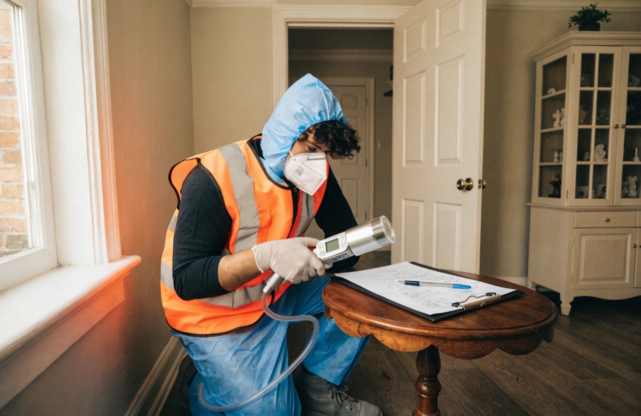 mould air quality testing and remediation report Central Coast home
